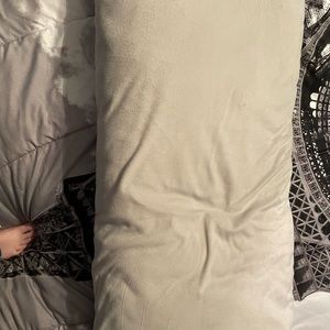 Gray body pillow